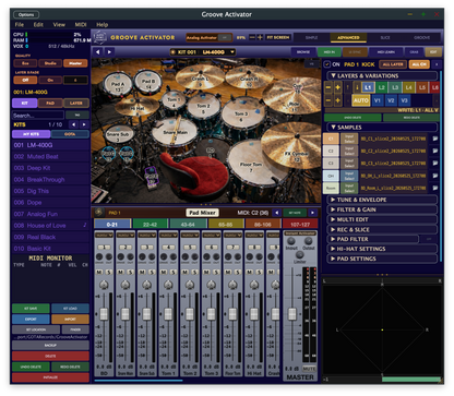 Groove Activator App Drum Plugin【MacOs版】