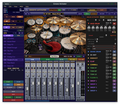 Groove Activator App Drum Plugin【MacOs版】
