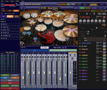 （仮）Groove Activator App Drum Plugin ダウンロード版